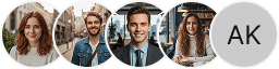 Multiple investor profile avatars on Dusk Fundis trading review block